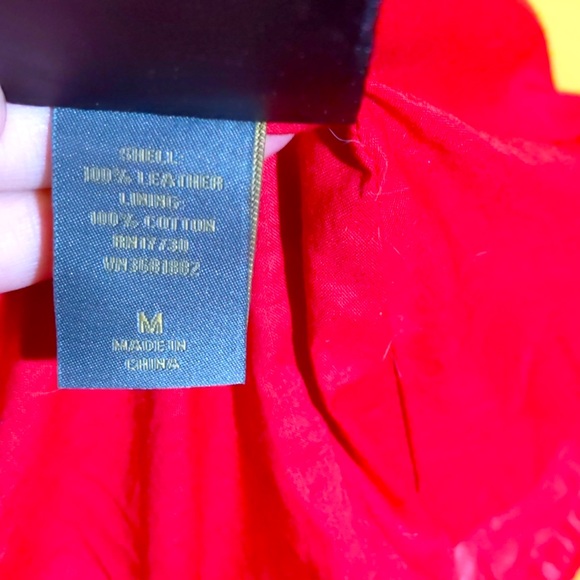ZAC POSEN FOR TARGET LEATHER JACKET RED SZ MED FOR WOMAN - Picture 13 of 16